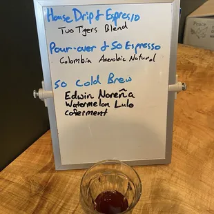 So cold brew sampler