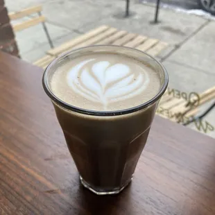Peppermint mocha latte
