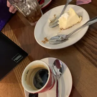 Espresso and cheesecake (midway pic lol)