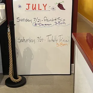 Events coming up
