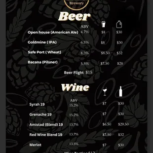 Drink Menu