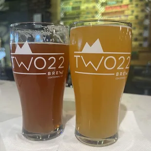 Staunton Haze 6% and Patio Peach Pale 6%