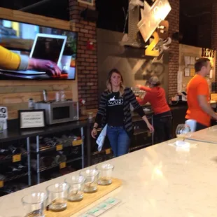 At the bar