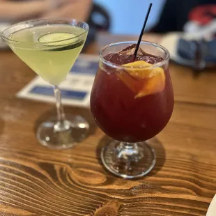 Sangria and Cucumber Cocktail