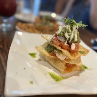 Poke Nacho Tower