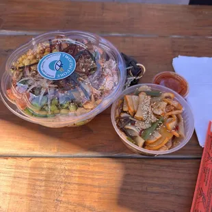 Build Your Own: Spicy Salmon, Spicy Tuna, Crab Mix &amp; an Ika Salad (squid salad)