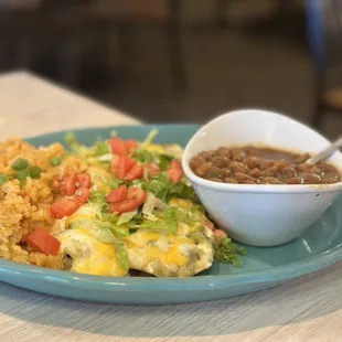 Sour cream chicken enchiladas - not a fan.