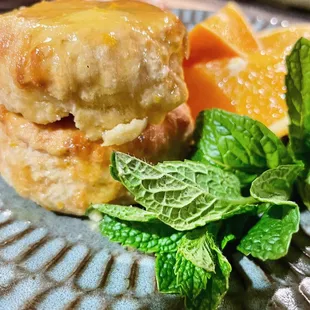 Plain buttermilk biscuit w/ orange-honey butter