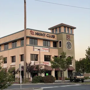 the outside of the building