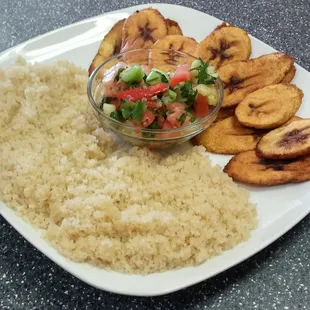 Acheke with Plaintains