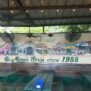 N. St. Mary's Strip Mural at Tycoon Flats. circa 1988 #tycoonflats #upshow