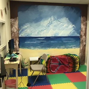 Kids room with an Atari