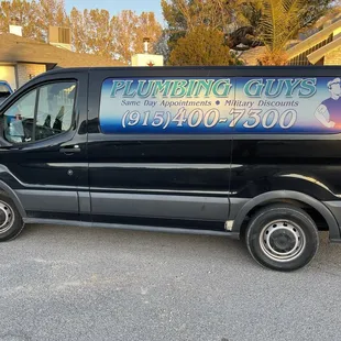 TYJ Plumbing Guys service van