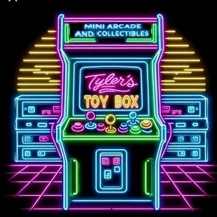 Tyler's Toy Box Mini Arcade and Collectibles