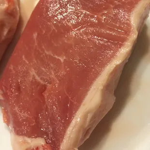 GORGEOUS pink pork loin...as it should be