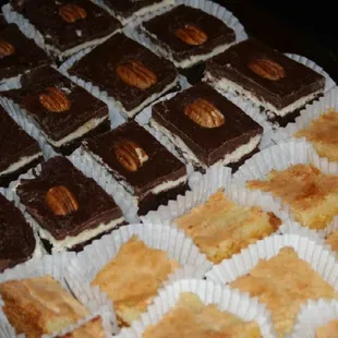 Bourbon Ball Brownies &amp; Chess Bars