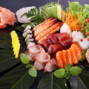 a variety of sushi
