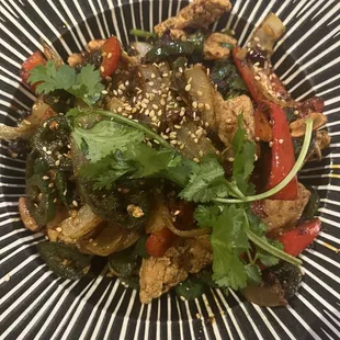 Malta Wok with fried tofu