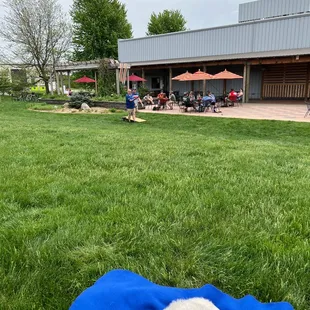 Relaxing on a beautiful Sunday afternoon.