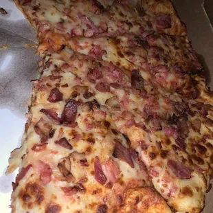 16" ham &amp; bacon pizza