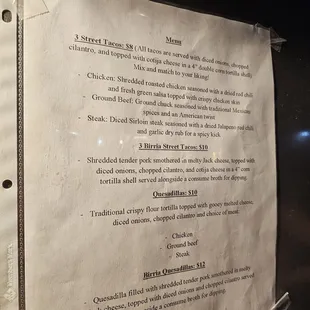 Taco Tuesday Menu Aug 2024