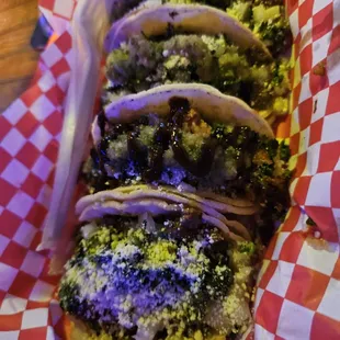 4 street tacos for $10! Delicious!