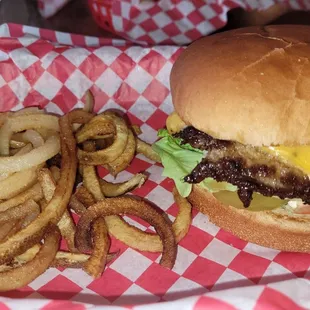 1/4 pound w/cheese.