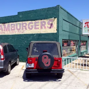 Out front of Ty&apos;s