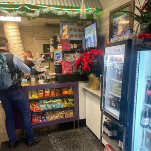 a man ordering food