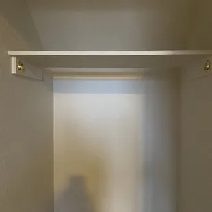Missing hanging bar in the coat closet...but home Was inspected?