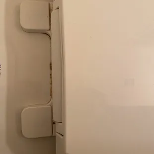 Yes that is caked on URINE! And yes, this house was supposedly cleaned and inspected before move in