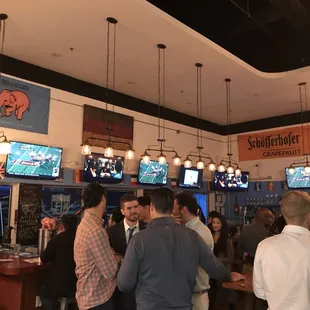 people at a bar
