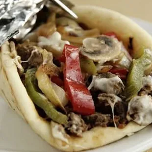 Philly Cheese Steak Pita