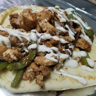 Chicken Fajita Pita YUM YUM