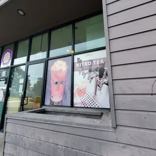 Outside (back entrance from parking lot)