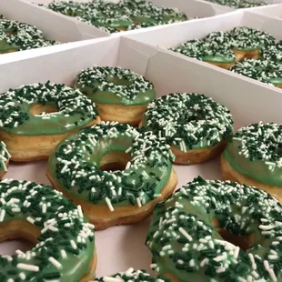 Cuero Gobblers fancy sprinkle glazed donuts!