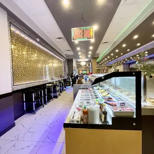 sushi and sashimi, interior