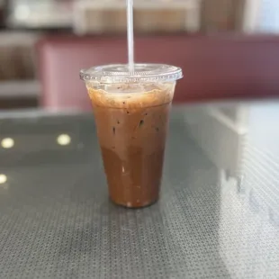 a cup of iced coffee