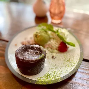 Chocolate Organic Matcha Lava Cake