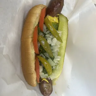 Polish Sausage Chicago Style PERFECTION!