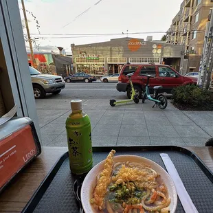 Sitting area that you can watch people walk by