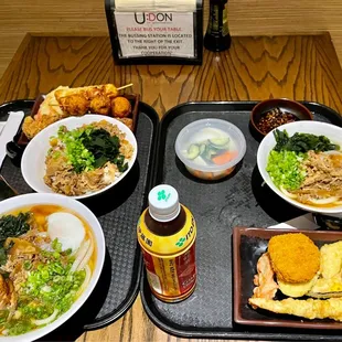 2 Niku Soup Udon with assorted tempura