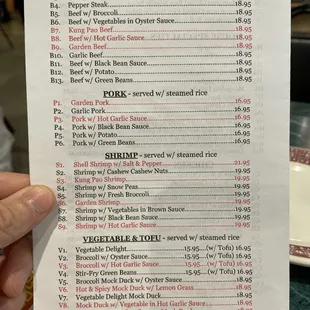 Last page of the menu!!