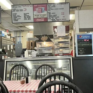 the interior of a restaurant