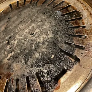 No oil on the grill, everything is burnt very bad. They don't have any cooking at all