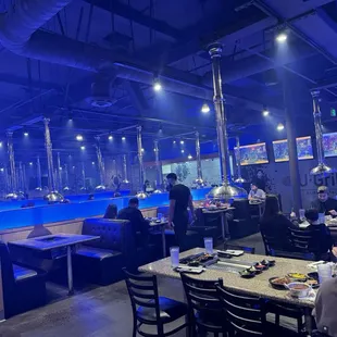 sushi and sashimi, interior