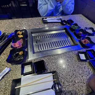 sushi and sashimi, interior