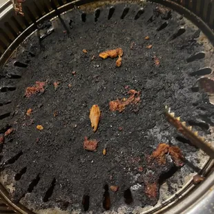 A pan almost as black as my tires.