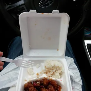 Forced to eat in my car... Thanks ukawa teriyaki