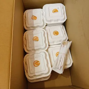 Thirteen boxes... They helped me take it to my car!